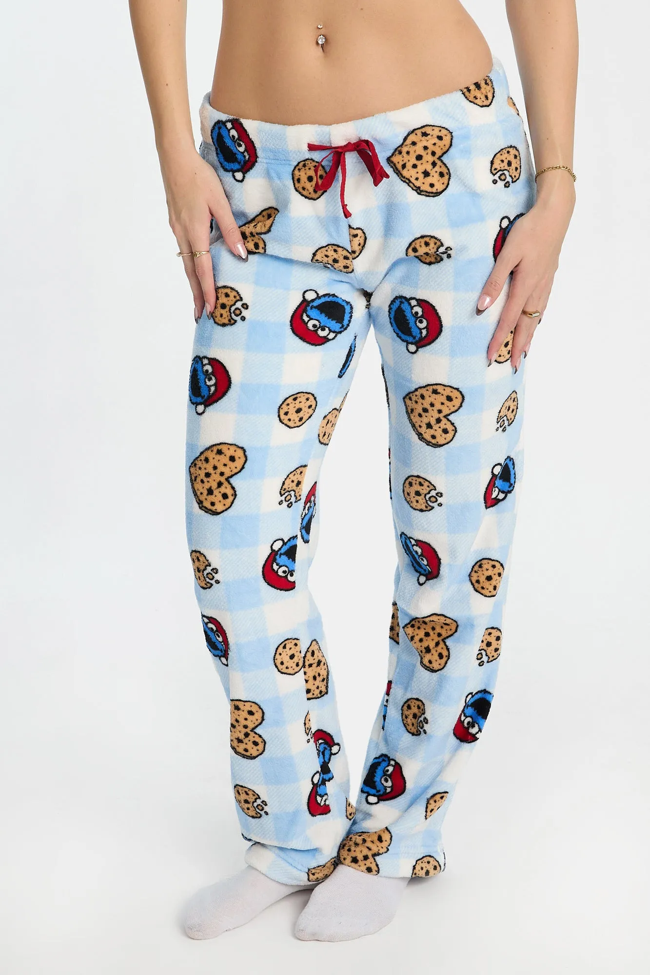 Sesame Street Cookie Monster Holiday Plush Pajama Pants sold by Bluenotes