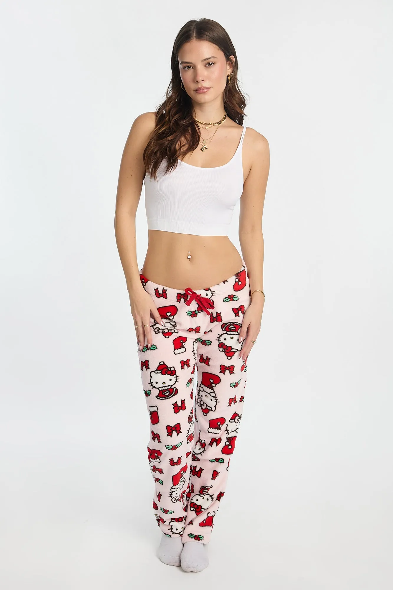 Hello Kitty Stocking Plush Pajama Pants sold by Bluenotes product image thumbnail 4