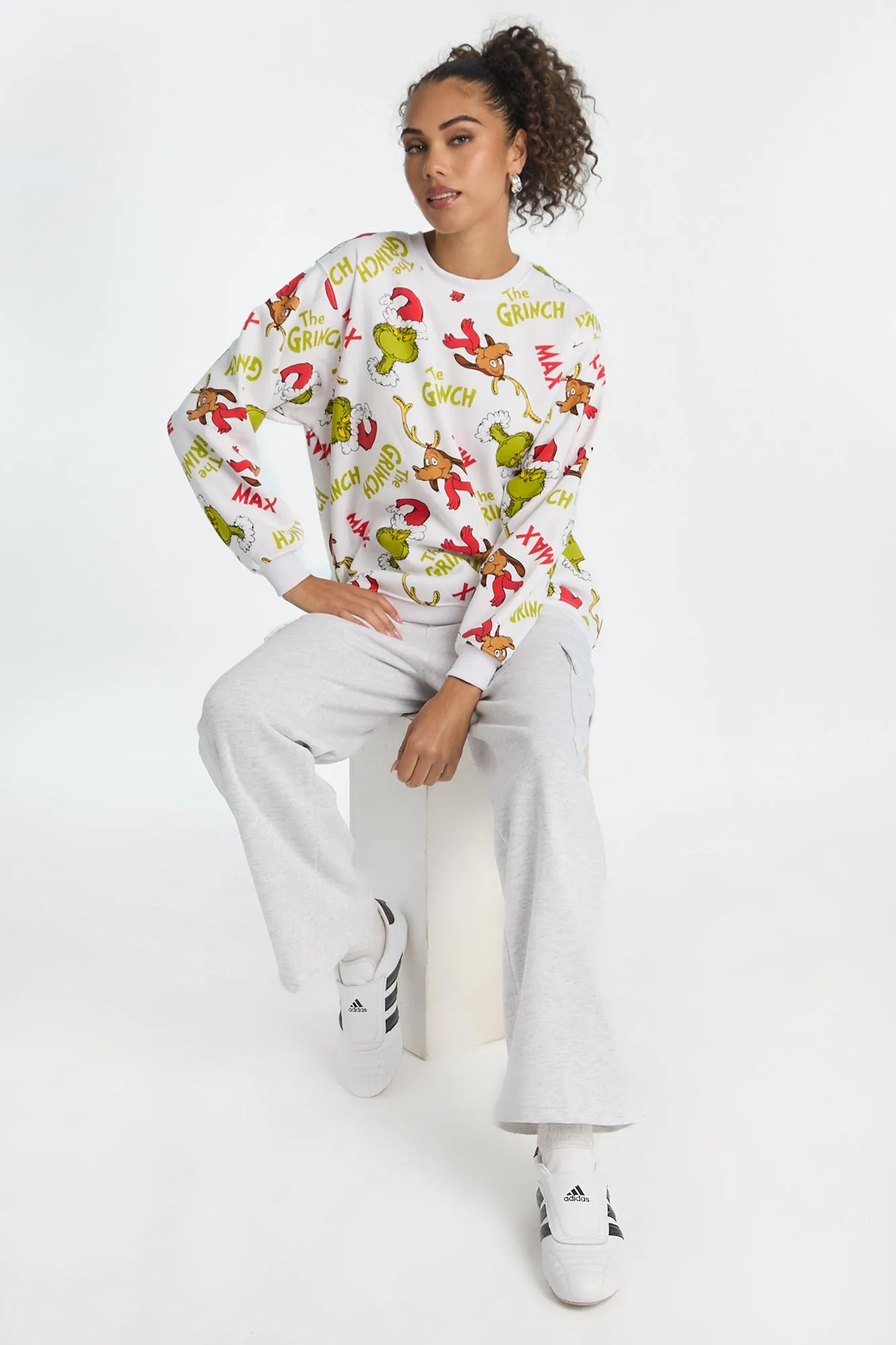 The Grinch & Max Graphic Crew Neck Sweatshirt sold by Bluenotes product image thumbnail 5