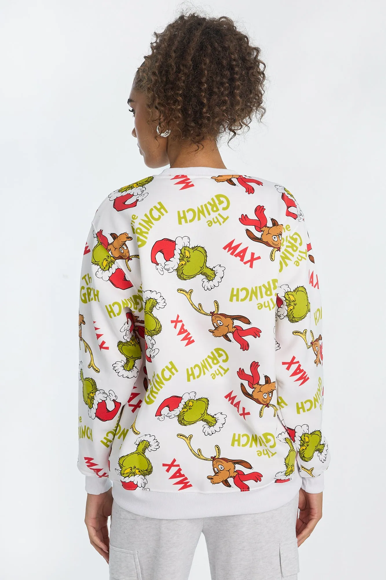 The Grinch & Max Graphic Crew Neck Sweatshirt sold by Bluenotes product image thumbnail 3