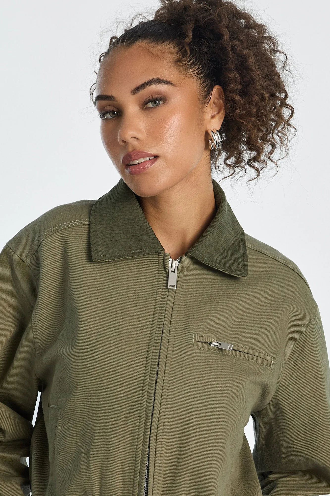 Twill Collared Workwear Jacket sold by Bluenotes product image thumbnail 2