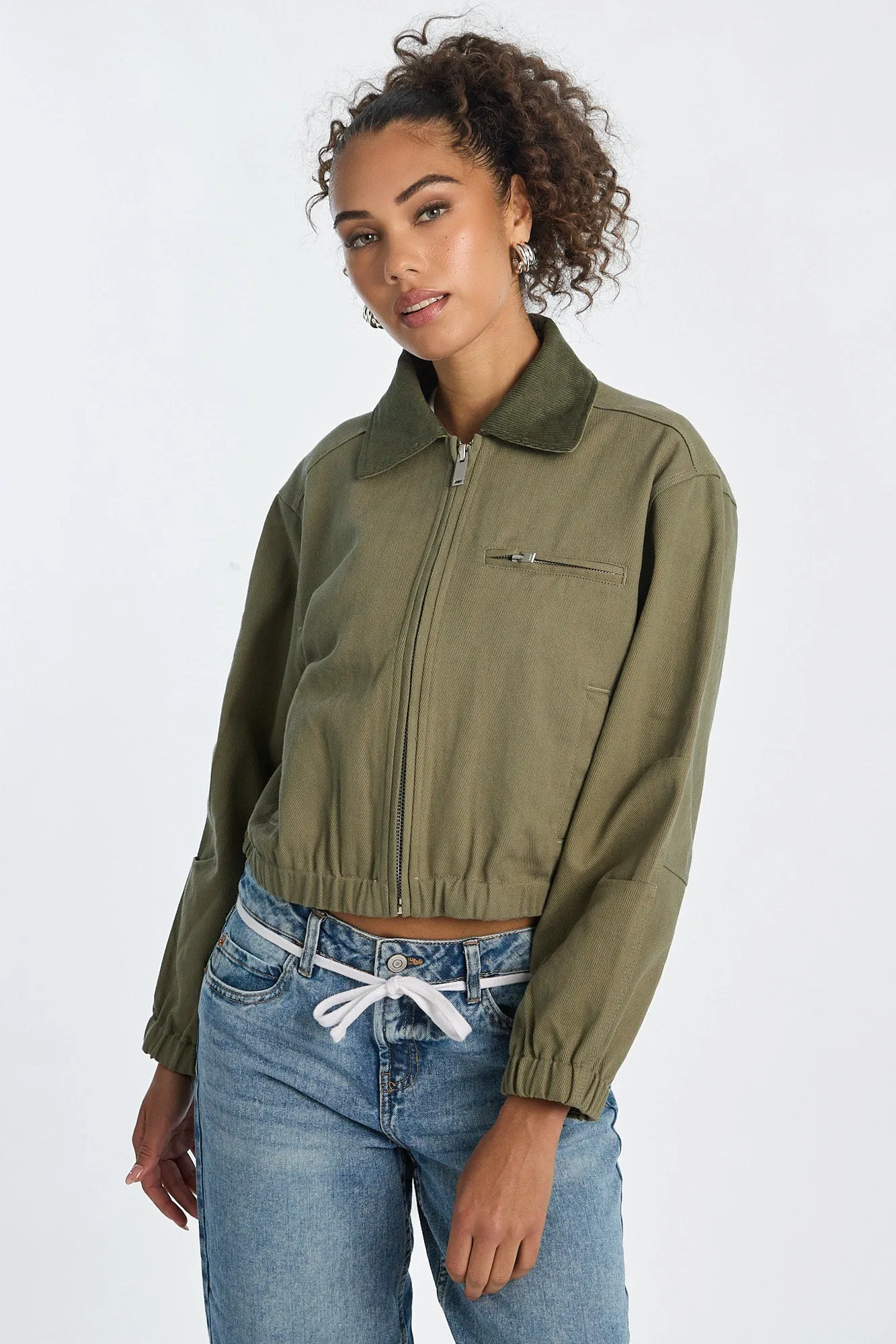 Twill Collared Workwear Jacket sold by Bluenotes