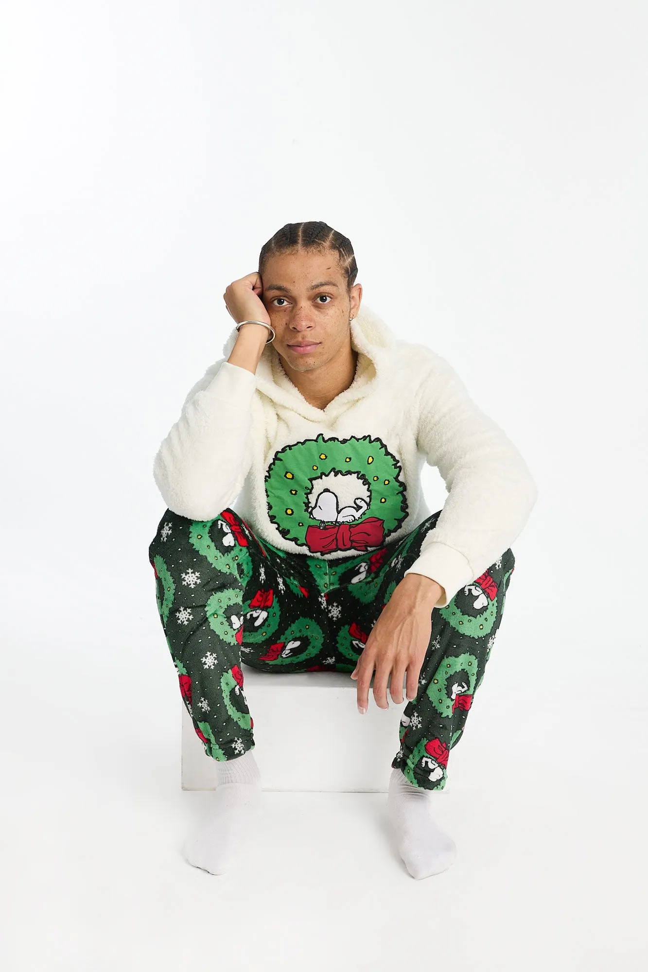 Peanuts Snoopy Graphic Sherpa Hoodie sold by Bluenotes product image thumbnail 5