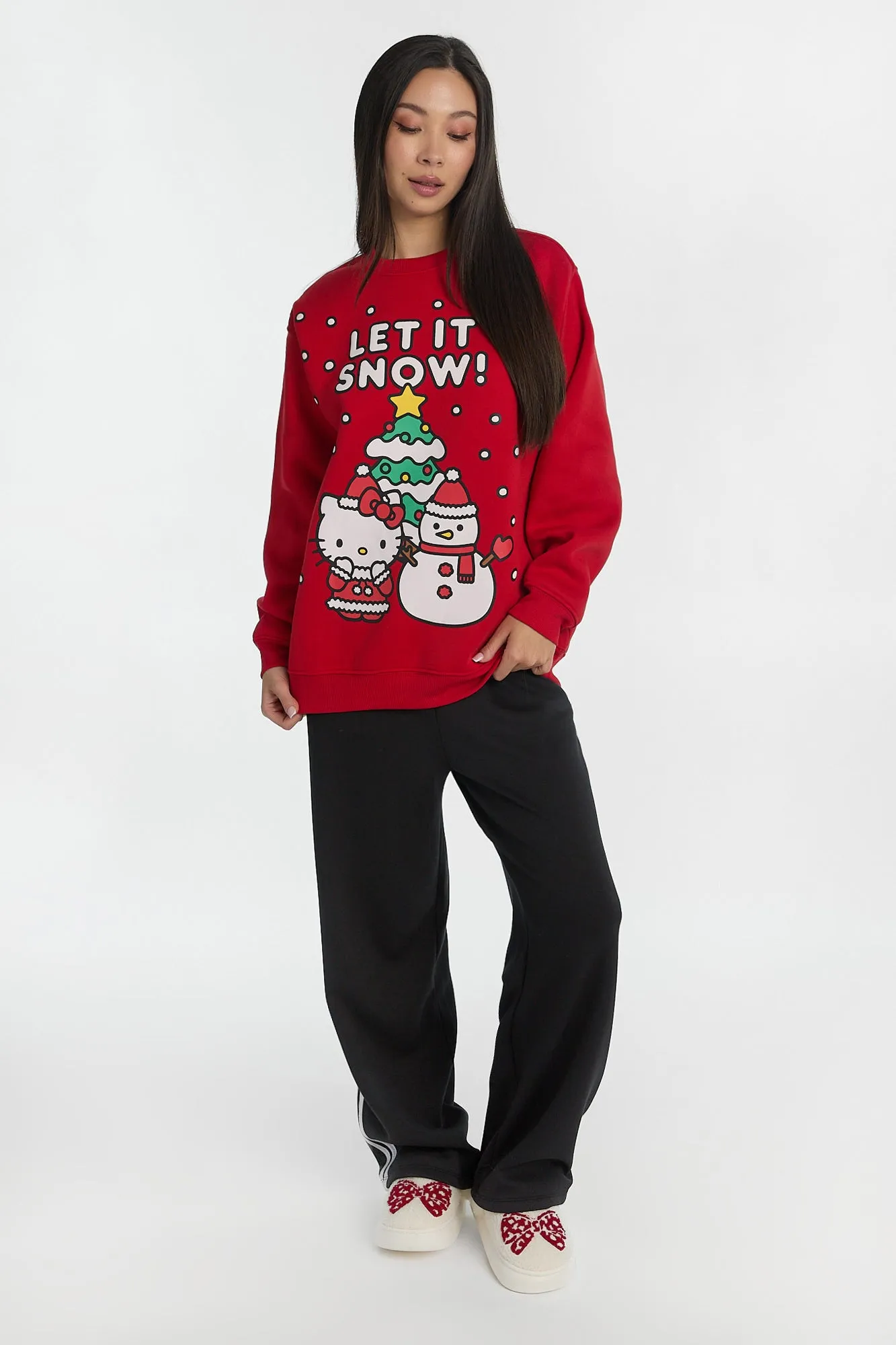 Hello Kitty Let It Snow Graphic Crew Neck Sweatshirt sold by Bluenotes product image thumbnail 4