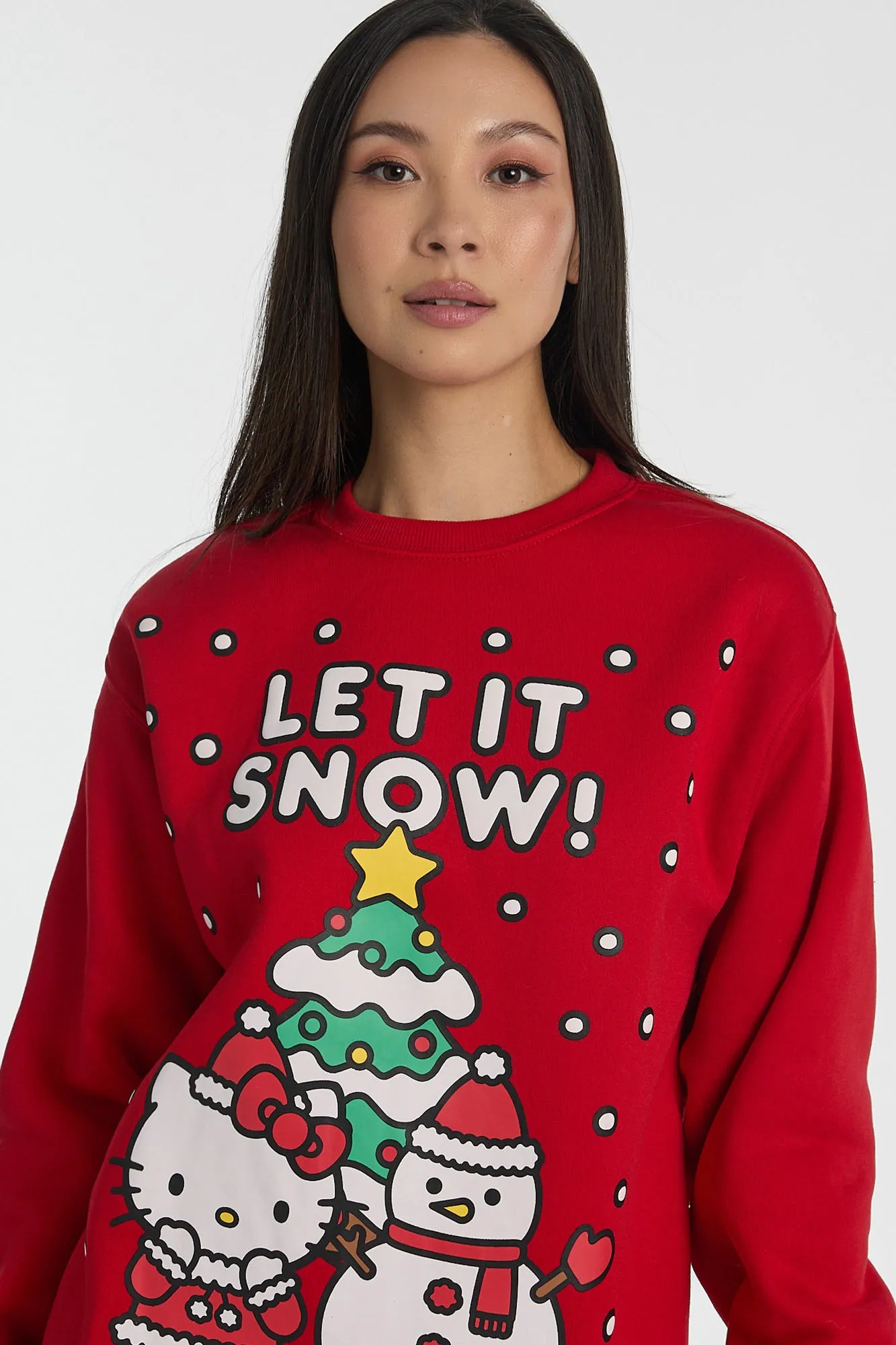 Hello Kitty Let It Snow Graphic Crew Neck Sweatshirt sold by Bluenotes product image thumbnail 2