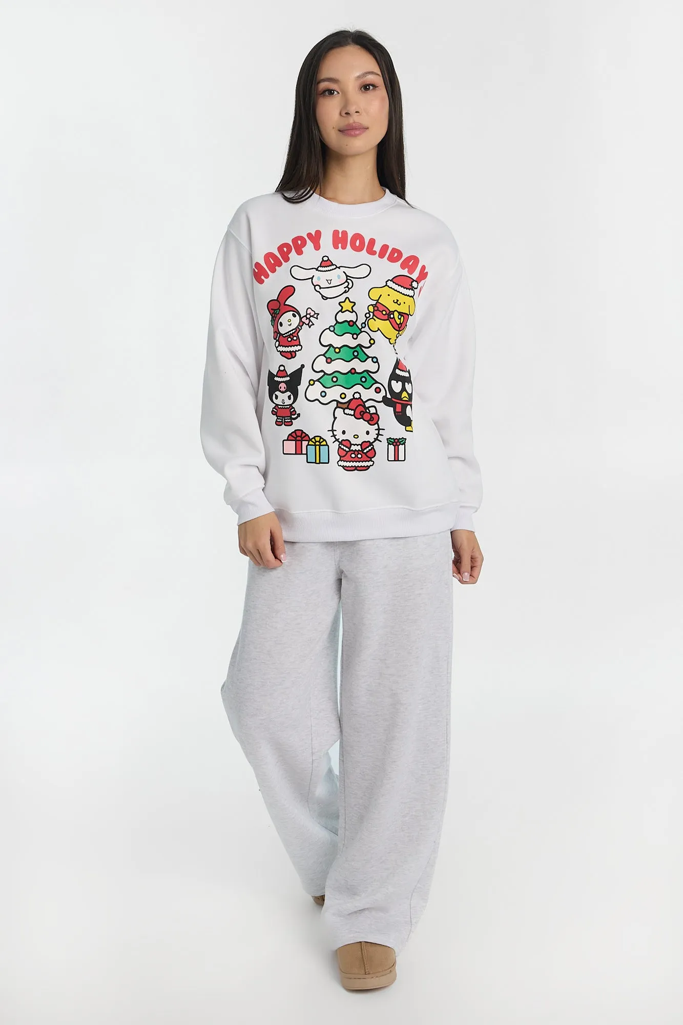 Hello Kitty And Friends Holidays Graphic Crew Neck Sweatshirt sold by Bluenotes product image thumbnail 4
