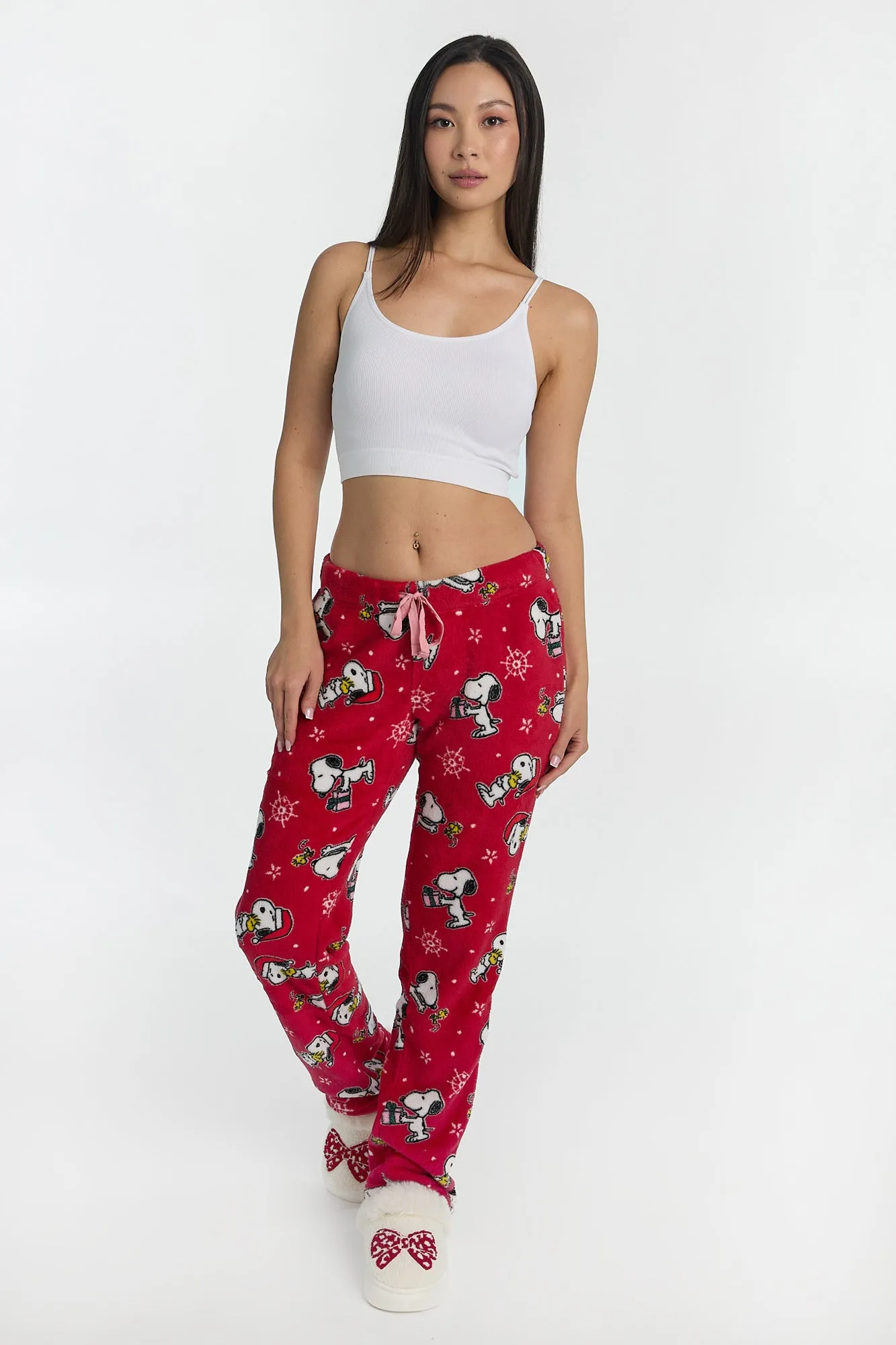 Peanuts Snooppy Snowflakes Plush Pajama Pants sold by Bluenotes product image thumbnail 4