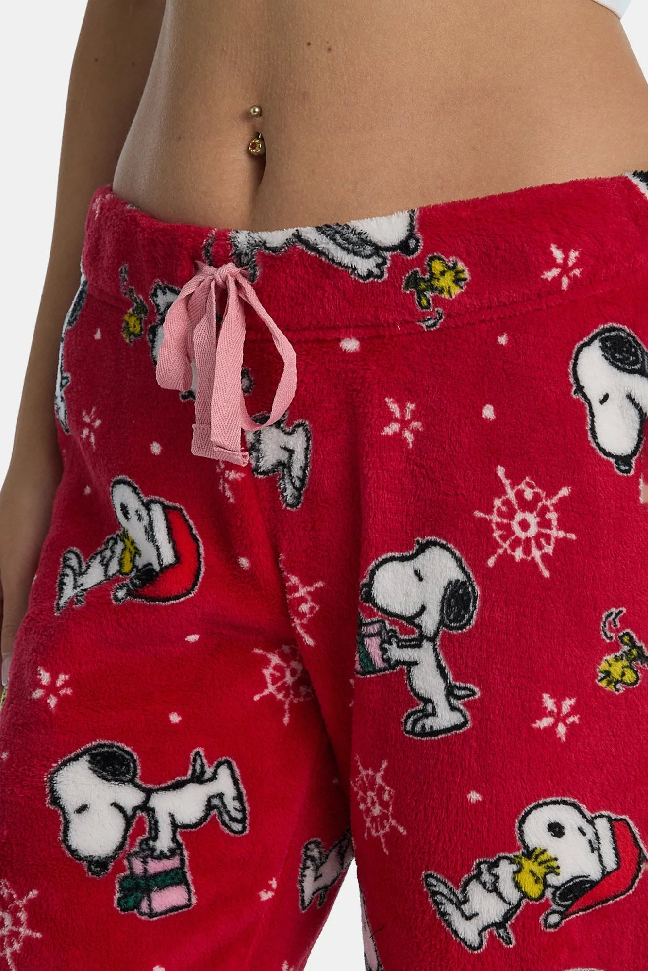 Peanuts Snooppy Snowflakes Plush Pajama Pants sold by Bluenotes product image thumbnail 2