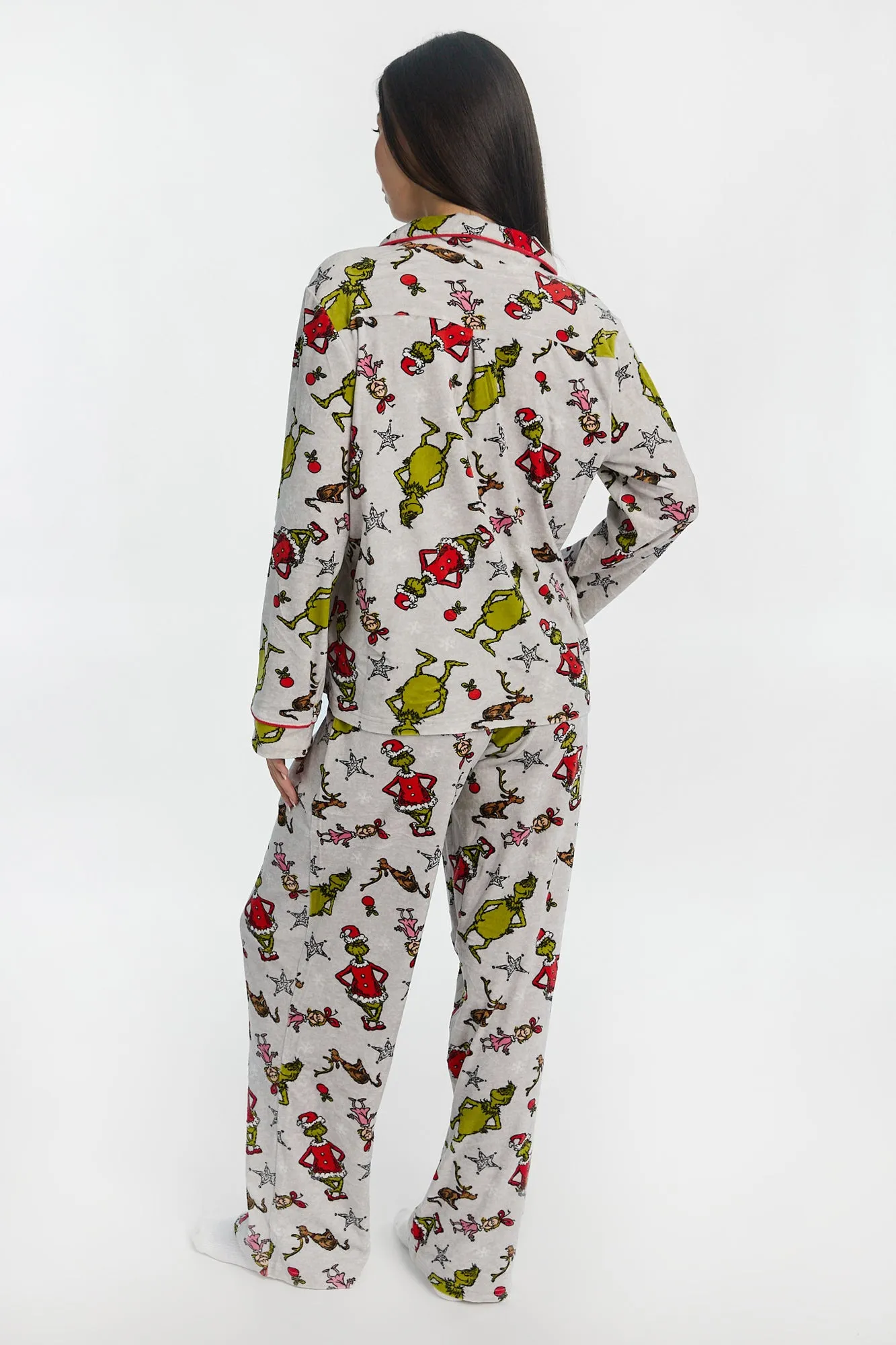 The Grinch Cindy Lou Pajama Dad Shirt And Pants 2-Piece Set sold by Bluenotes product image thumbnail 2