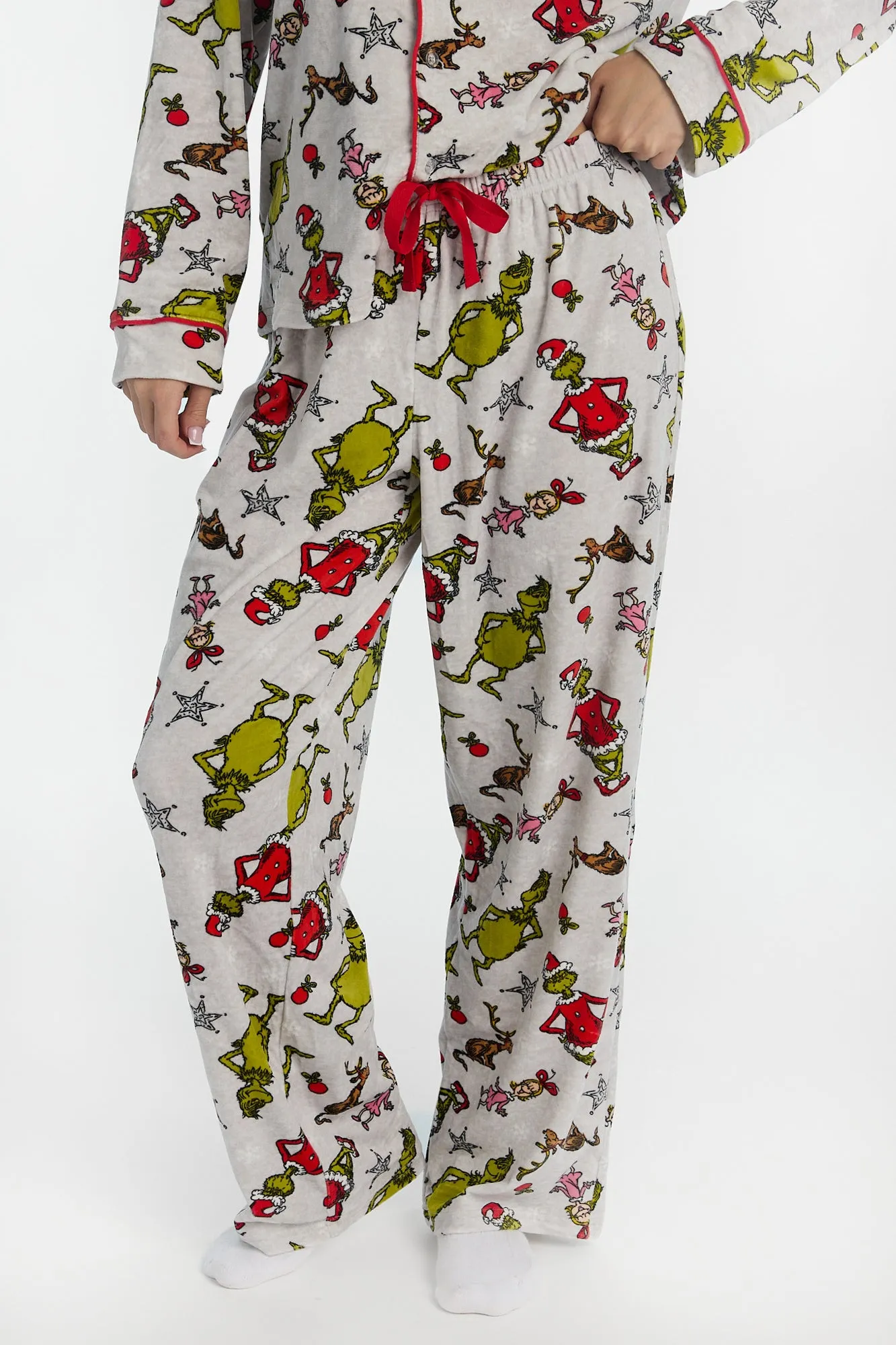 The Grinch Cindy Lou Pajama Dad Shirt And Pants 2-Piece Set sold by Bluenotes product image thumbnail 4