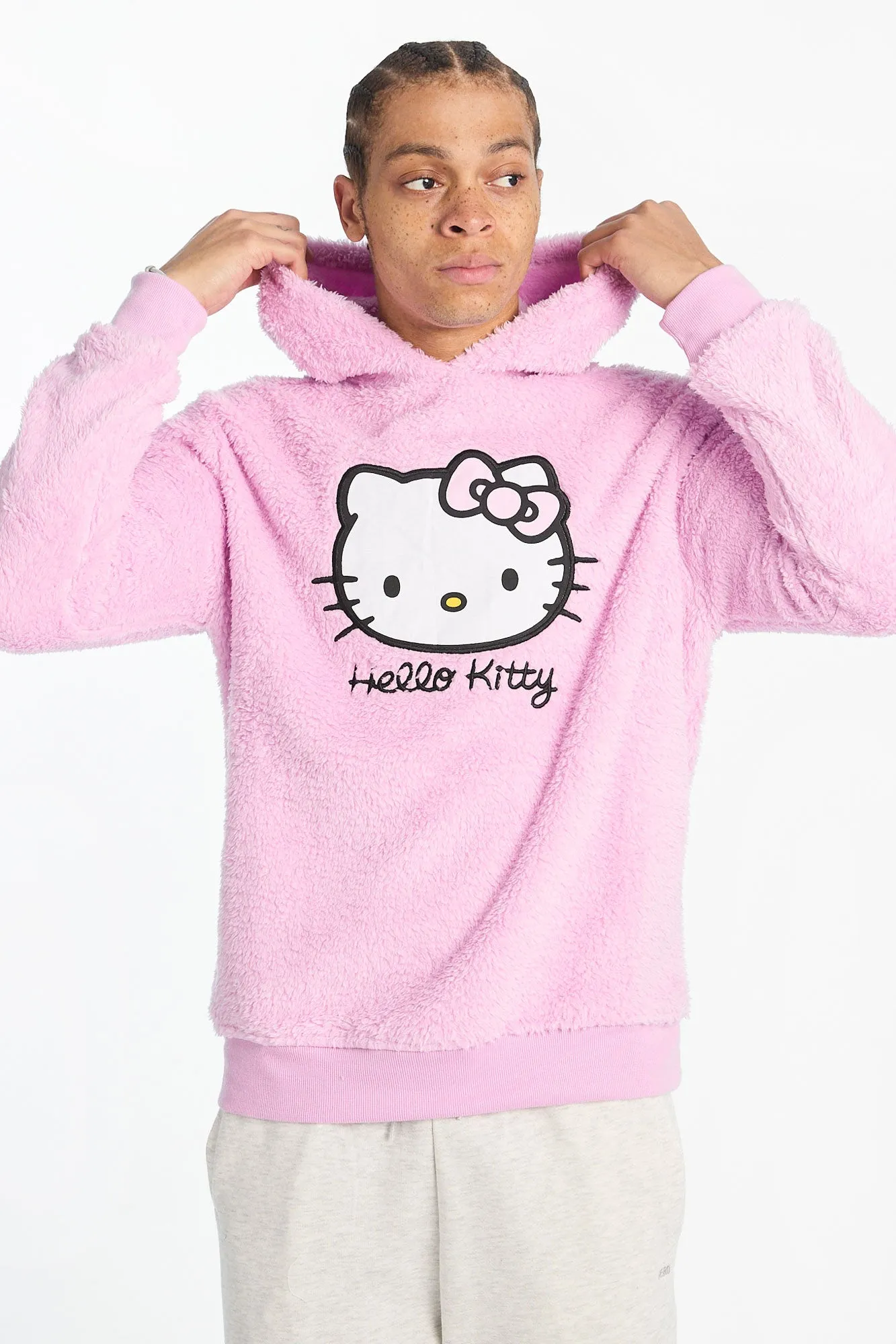 Hello Kitty Graphic Sherpa Hoodie sold by Bluenotes