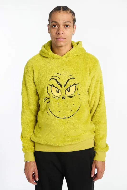 The Grinch Graphic Sherpa Hoodie sold by Bluenotes