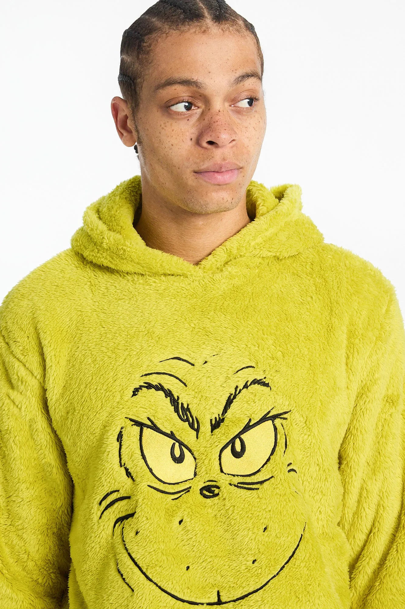 The Grinch Graphic Sherpa Hoodie sold by Bluenotes product image thumbnail 3