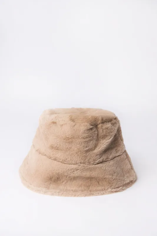 Faux-Fur Bucket Hat sold by Bluenotes