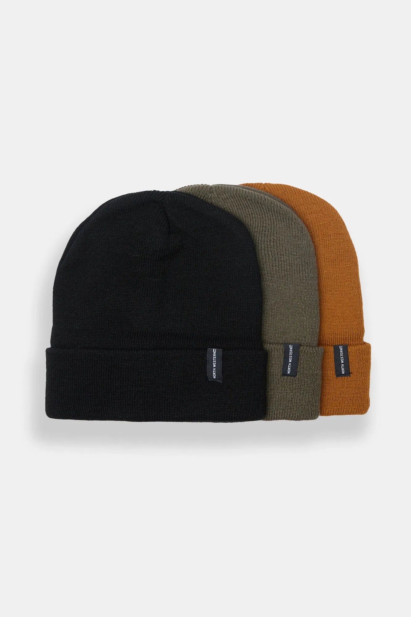 North Western Rolled Cuffed Beanie 3-Pack sold by Bluenotes product image thumbnail 3