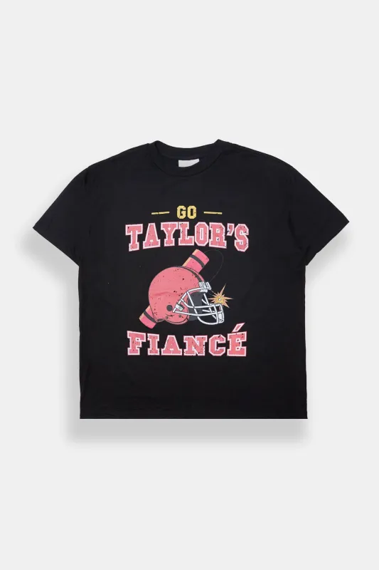 Go Taylor's Fiancé Graphic Boyfriend Tee sold by Bluenotes