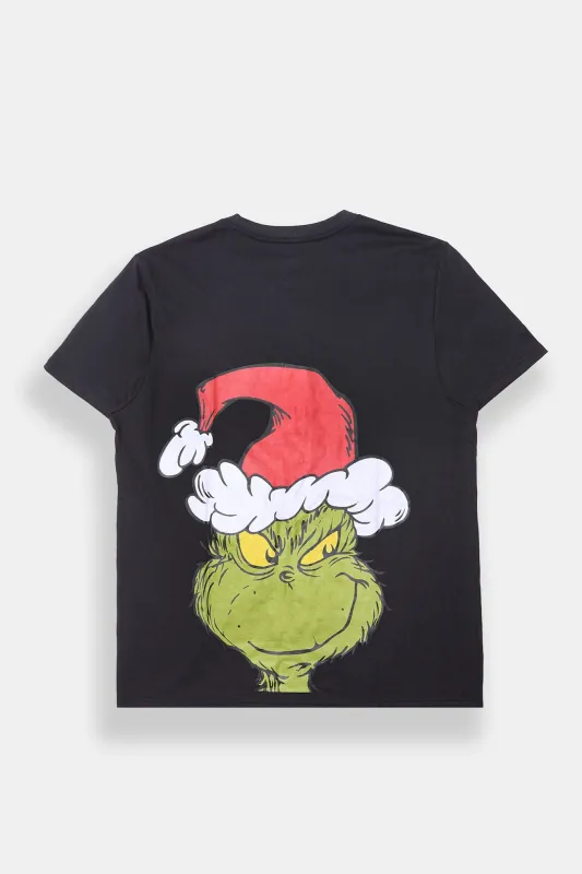 The Grinch Embroidered Graphic Tee sold by Bluenotes