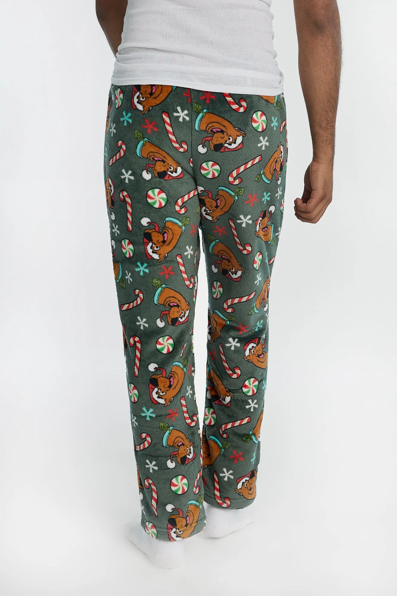 Scooby-Doo Christmas Candy Plush Pajama Pants sold by Bluenotes product image thumbnail 3
