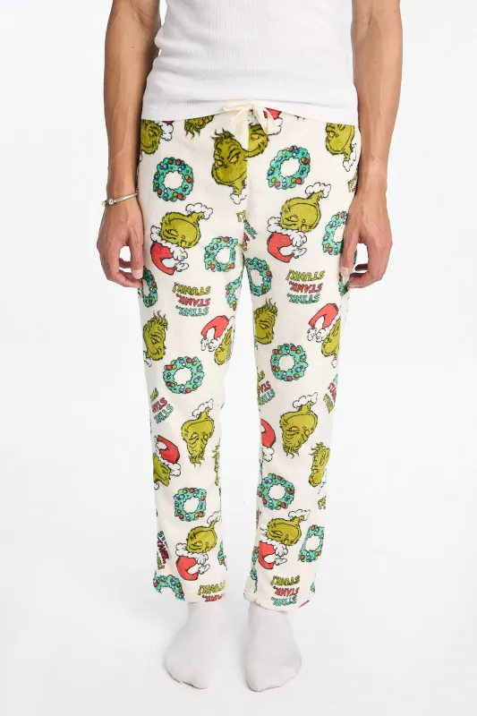 The Grinch Stink Stank Stunk Plush Pajama Pants sold by Bluenotes