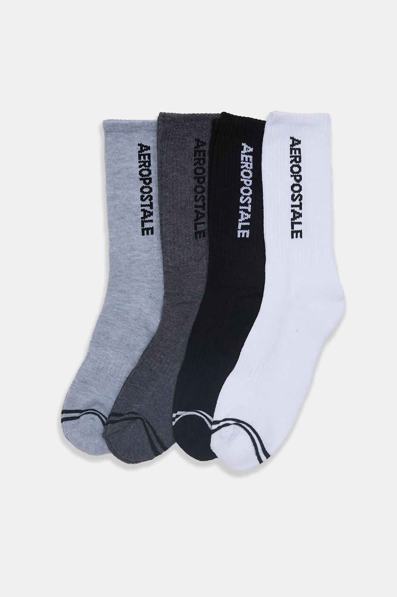 Aéropostale Athletic Crew Socks 4-Pack sold by Bluenotes product image thumbnail 3