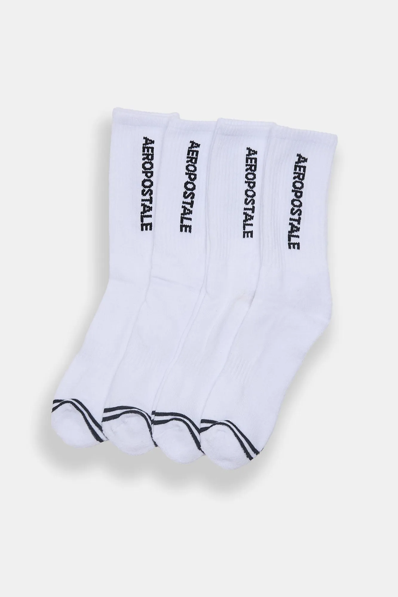 Aéropostale Athletic Crew Socks 4-Pack sold by Bluenotes product image thumbnail 2