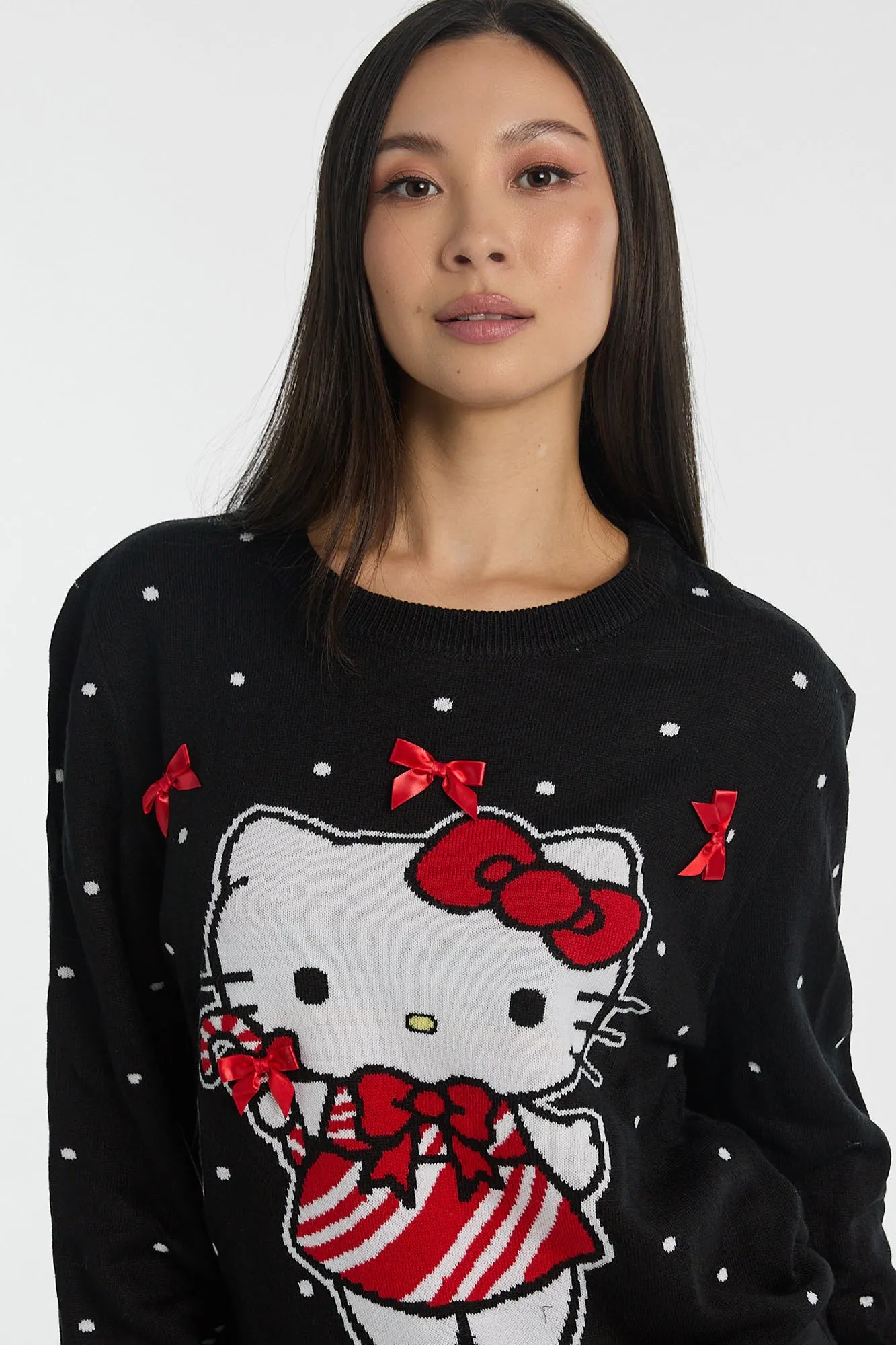 Hello Kitty Bow Graphic Crew Neck Sweater sold by Bluenotes product image thumbnail 2