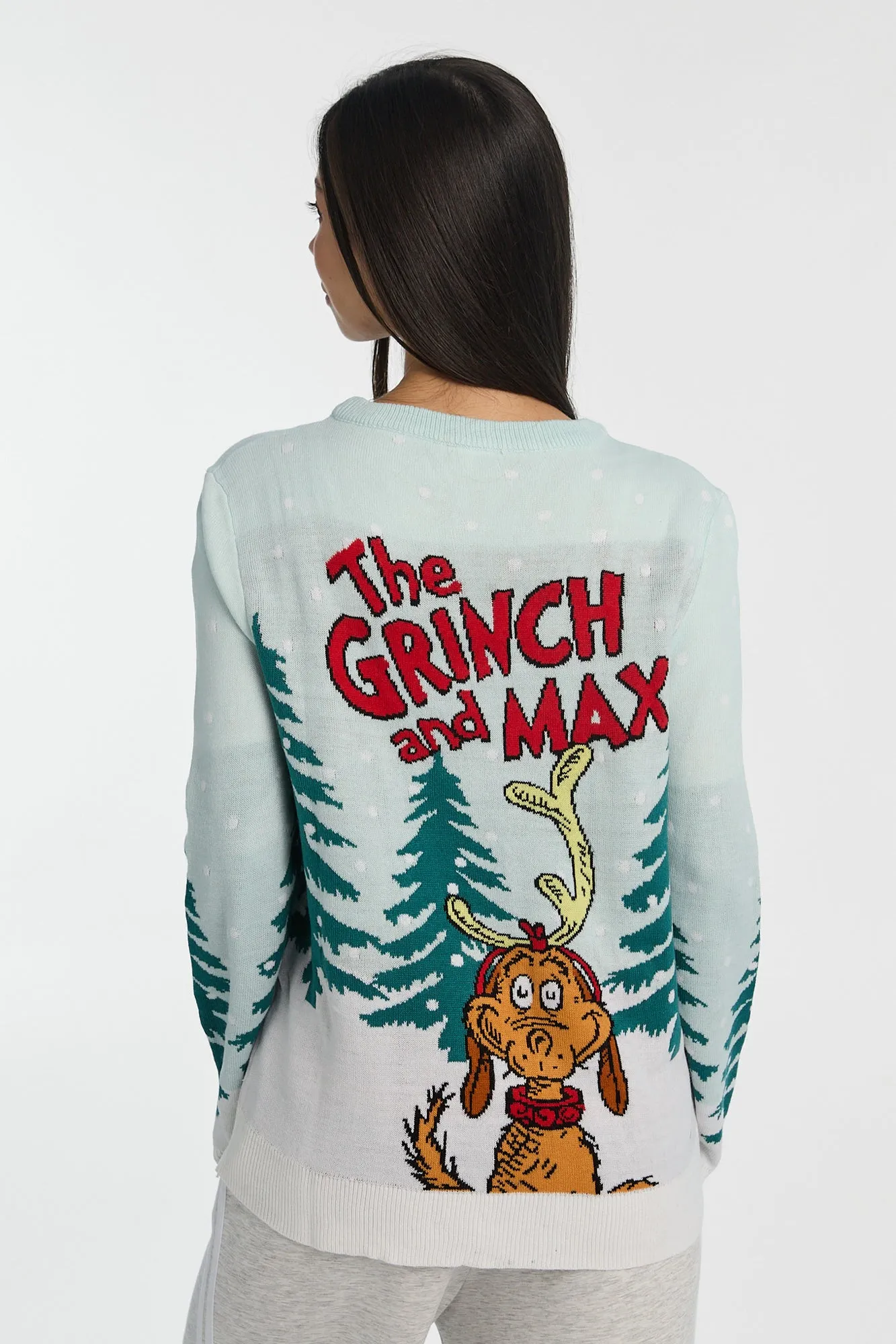 The Grinch & Max Pom Pom Graphic Crew Neck Sweater sold by Bluenotes product image thumbnail 3