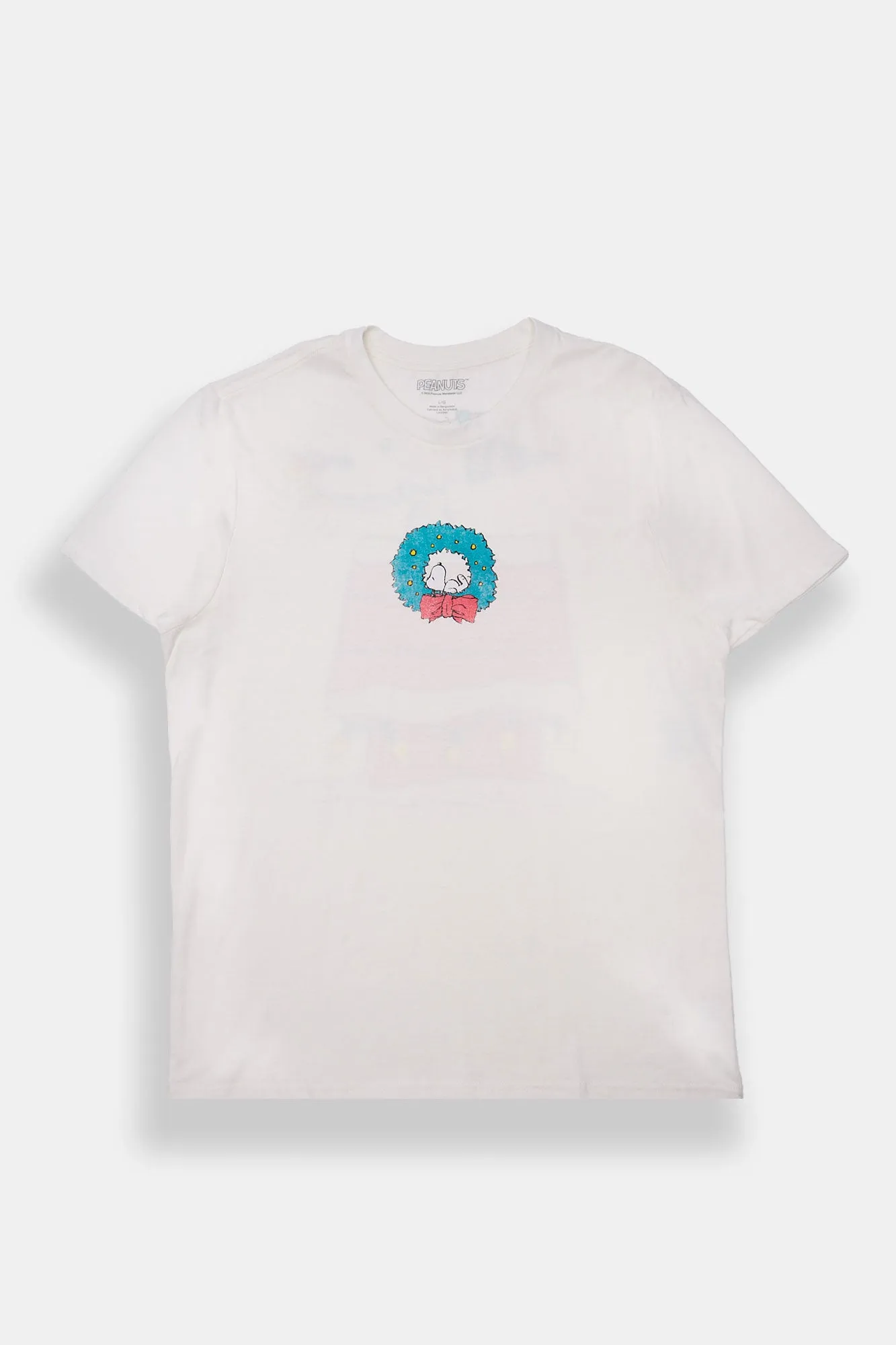 Peanuts Snoopy Wreath Graphic Tee sold by Bluenotes product image thumbnail 2