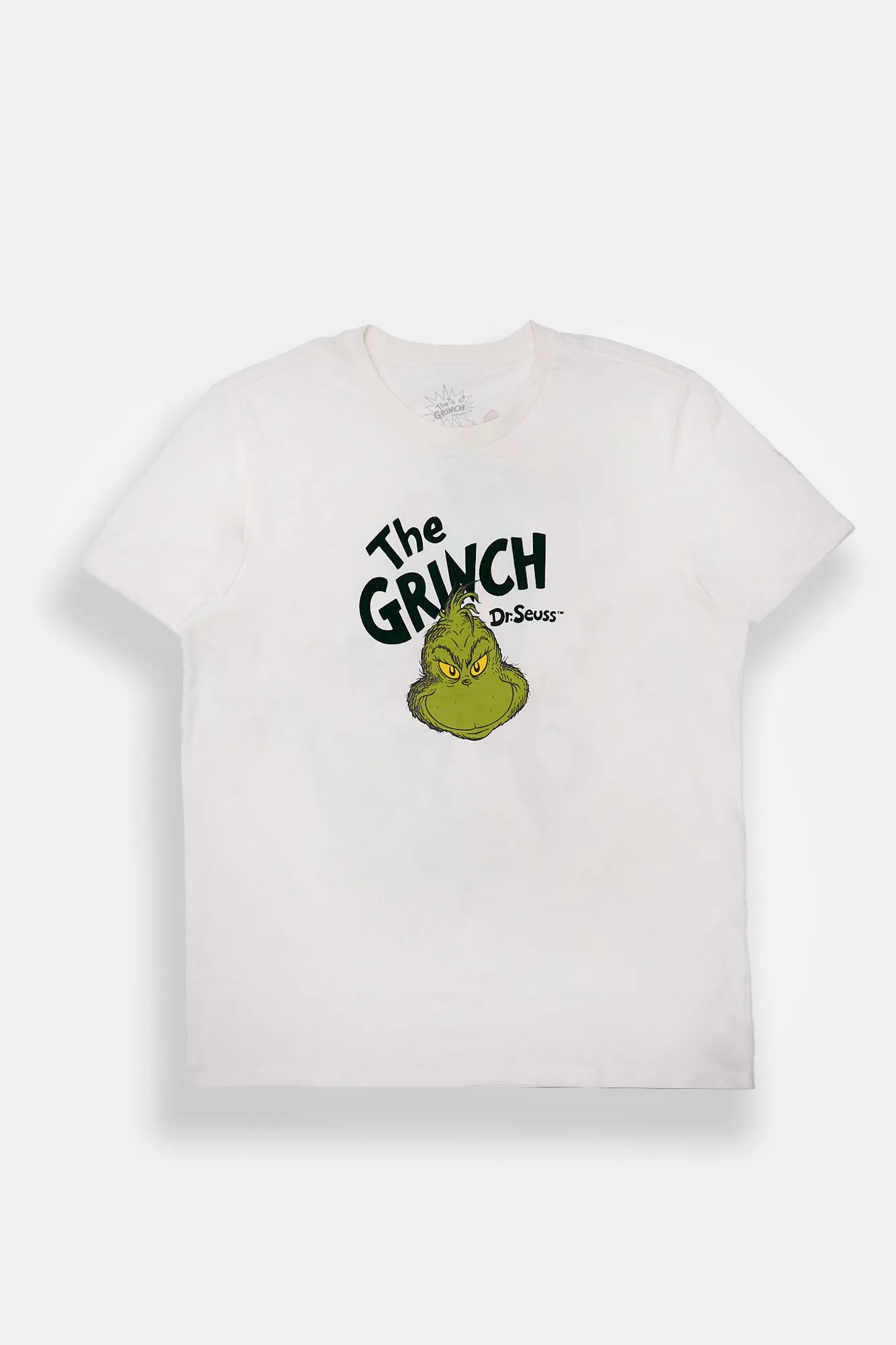 How The Grinch Stole Christmas Flocked Graphic Tee sold by Bluenotes product image thumbnail 2