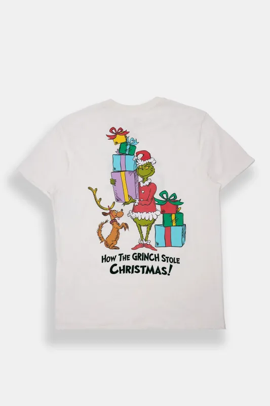 How The Grinch Stole Christmas Flocked Graphic Tee sold by Bluenotes