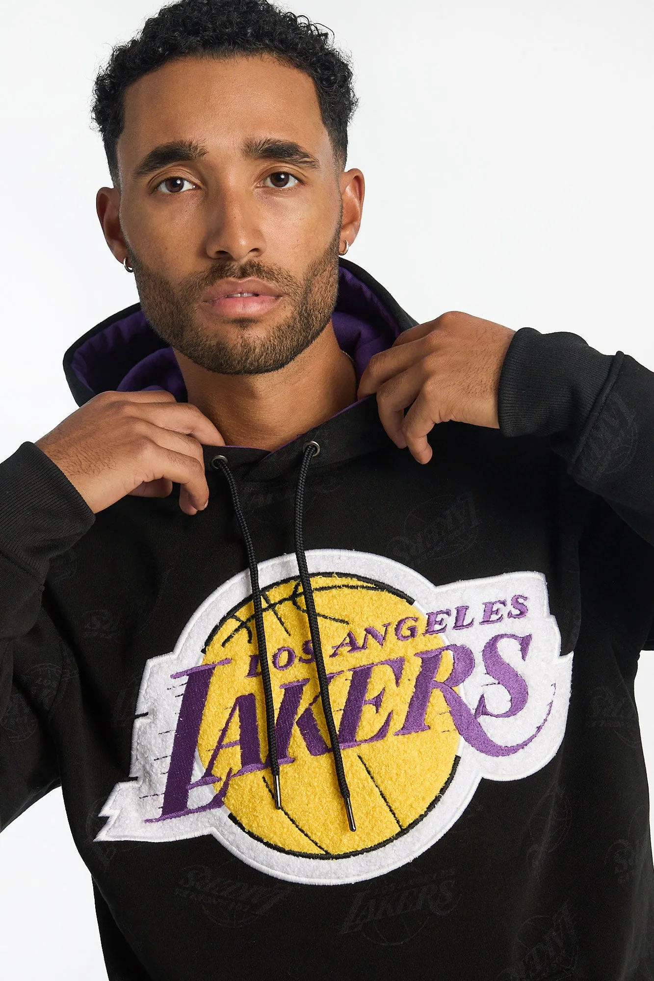 Los Angeles Lakers Chenille Hoodie sold by Bluenotes product image thumbnail 2
