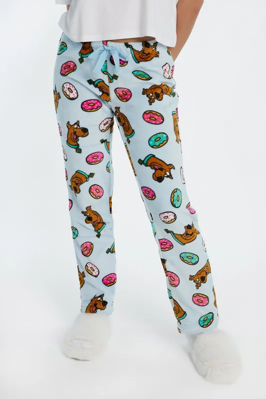 Scooby-Doo Donuts Plush Pajama Pants sold by Bluenotes