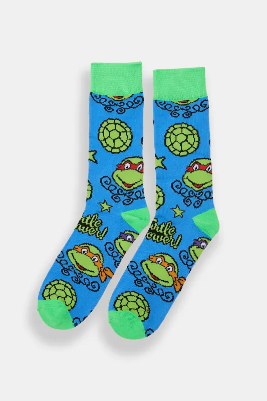 Teenage Mutant Ninja Turtles Printed Jacquard Crew Socks sold by Bluenotes
