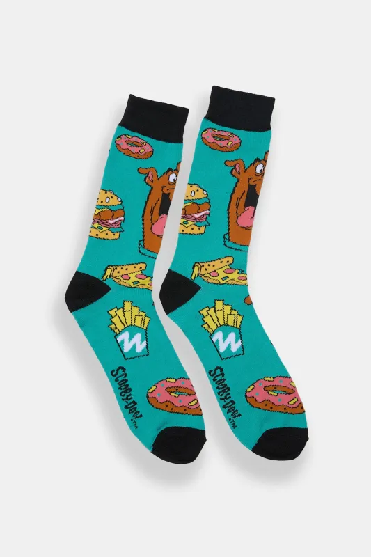 Scooby-Doo Printed Jacquard Crew Socks sold by Bluenotes