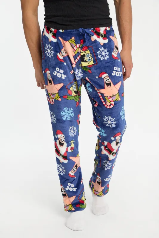 SpongeBob Holiday Plush Pajama Pants made by Aeropostale