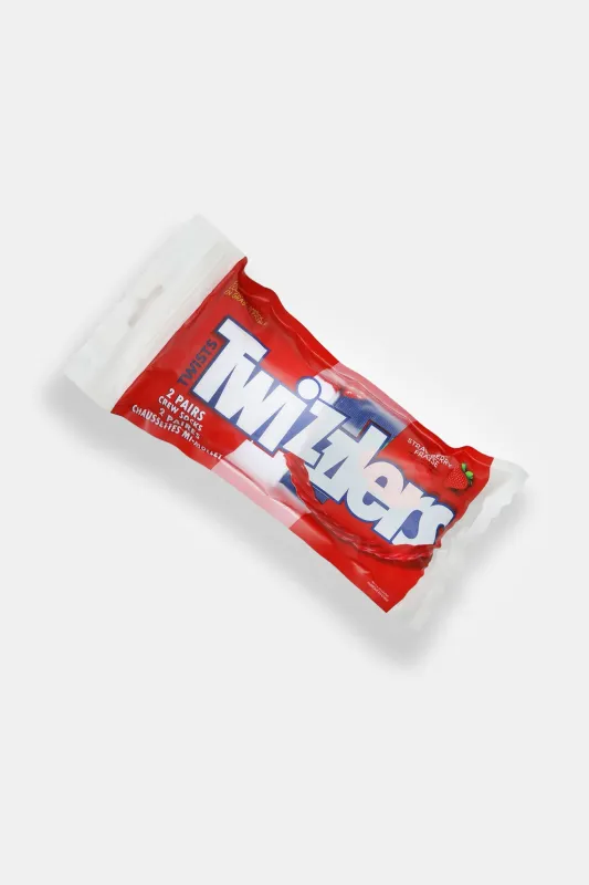 Twizzlers Printed Crew Socks Giftable 2-Pack sold by Bluenotes