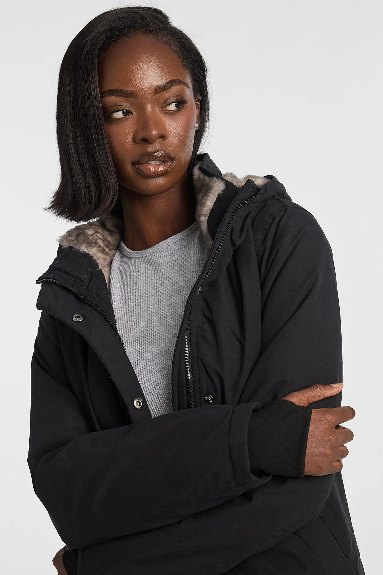 Faux-Fur Lined Hooded Parka sold by Bluenotes product image thumbnail 5