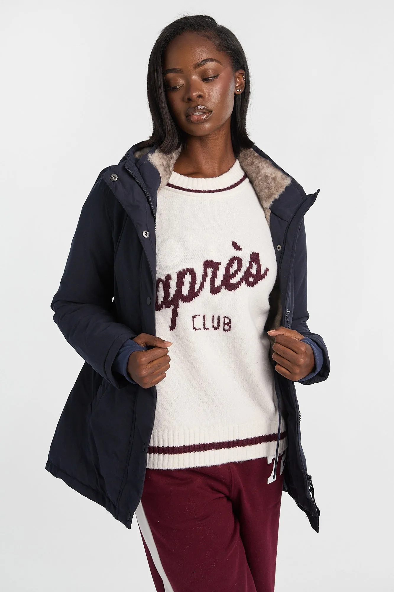 Faux-Fur Lined Hooded Parka sold by Bluenotes
