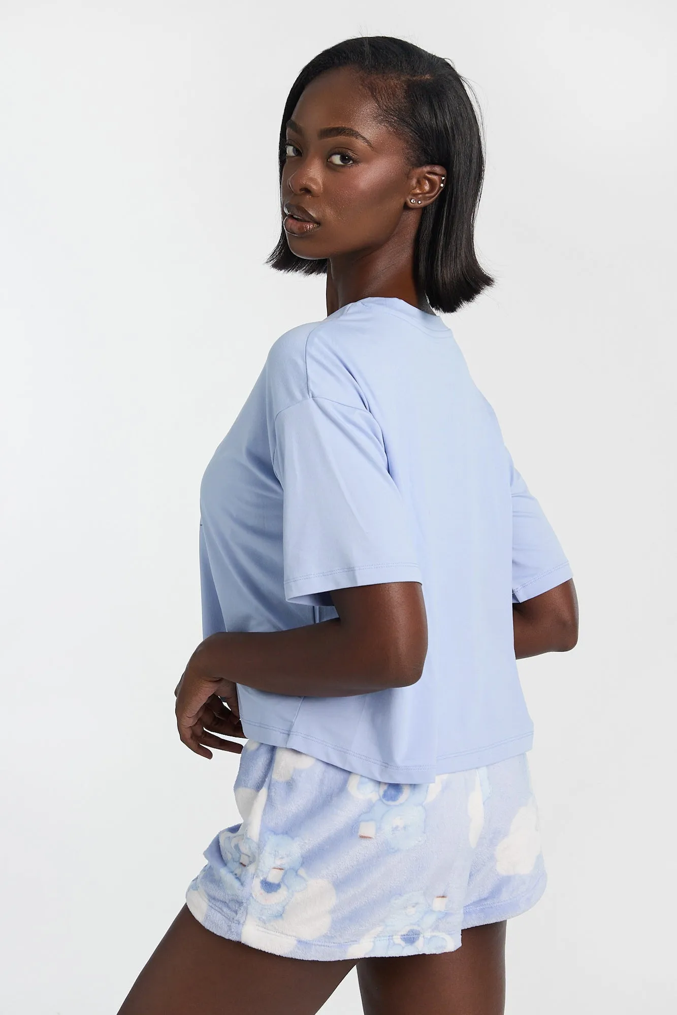 Care Bears More Coffee Less People Pajama Tee & Plush Shorts 2-Piece Set sold by Bluenotes product image thumbnail 2