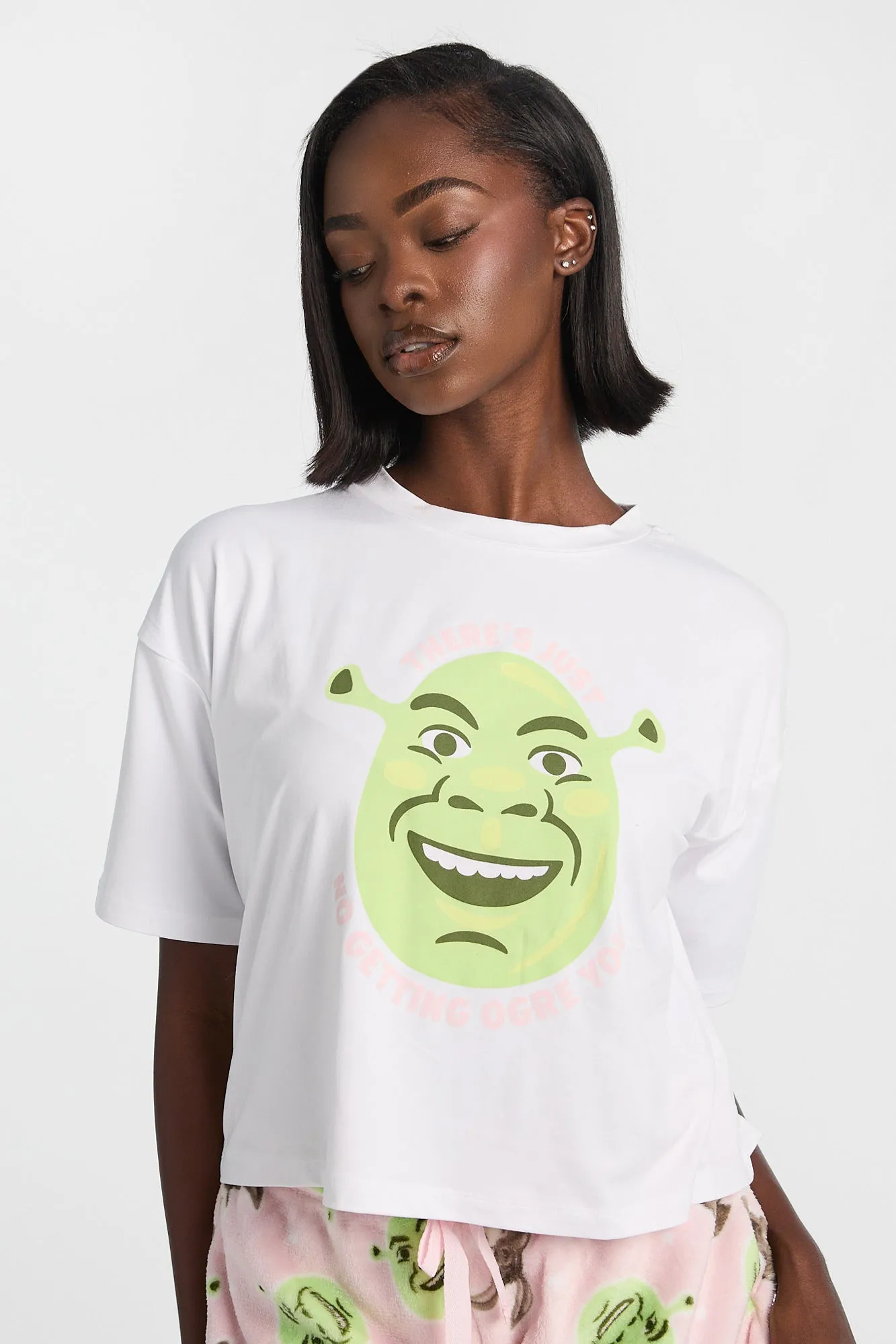 Shrek Pajama Tee & Plush Shorts 2-Piece Set sold by Bluenotes product image thumbnail 3