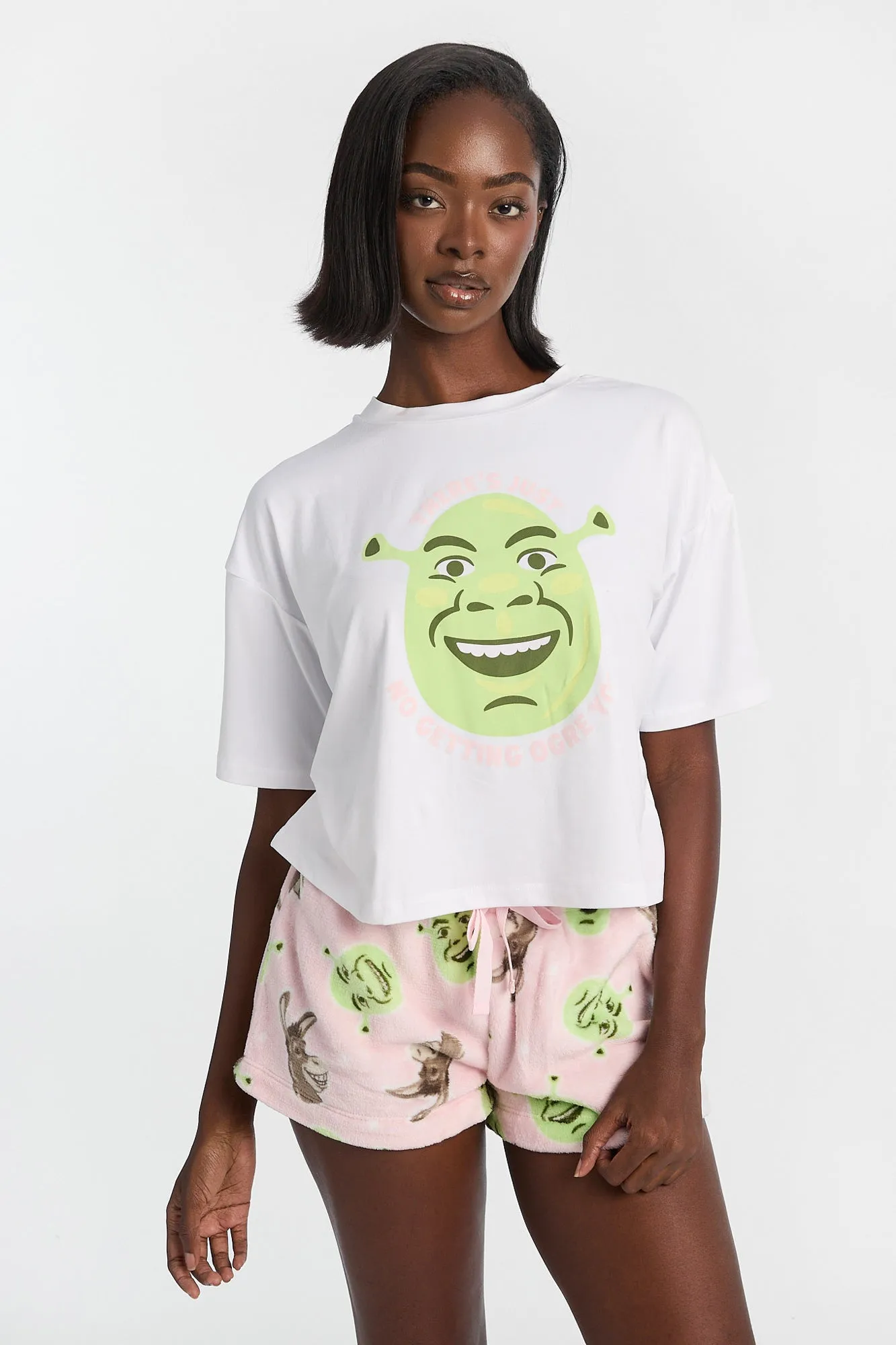 Shrek Pajama Tee & Plush Shorts 2-Piece Set sold by Bluenotes