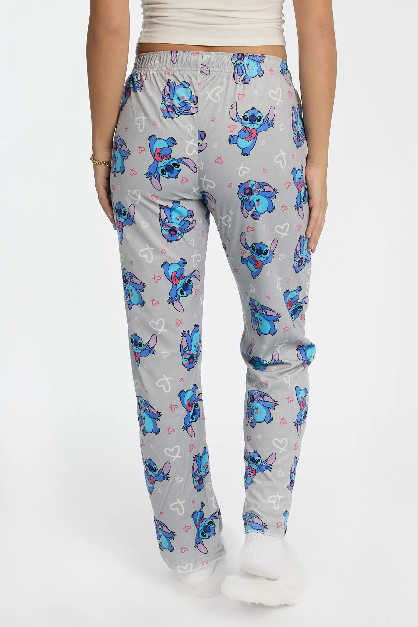 Stitch Heart Velour Pajama Pants sold by Bluenotes product image thumbnail 3