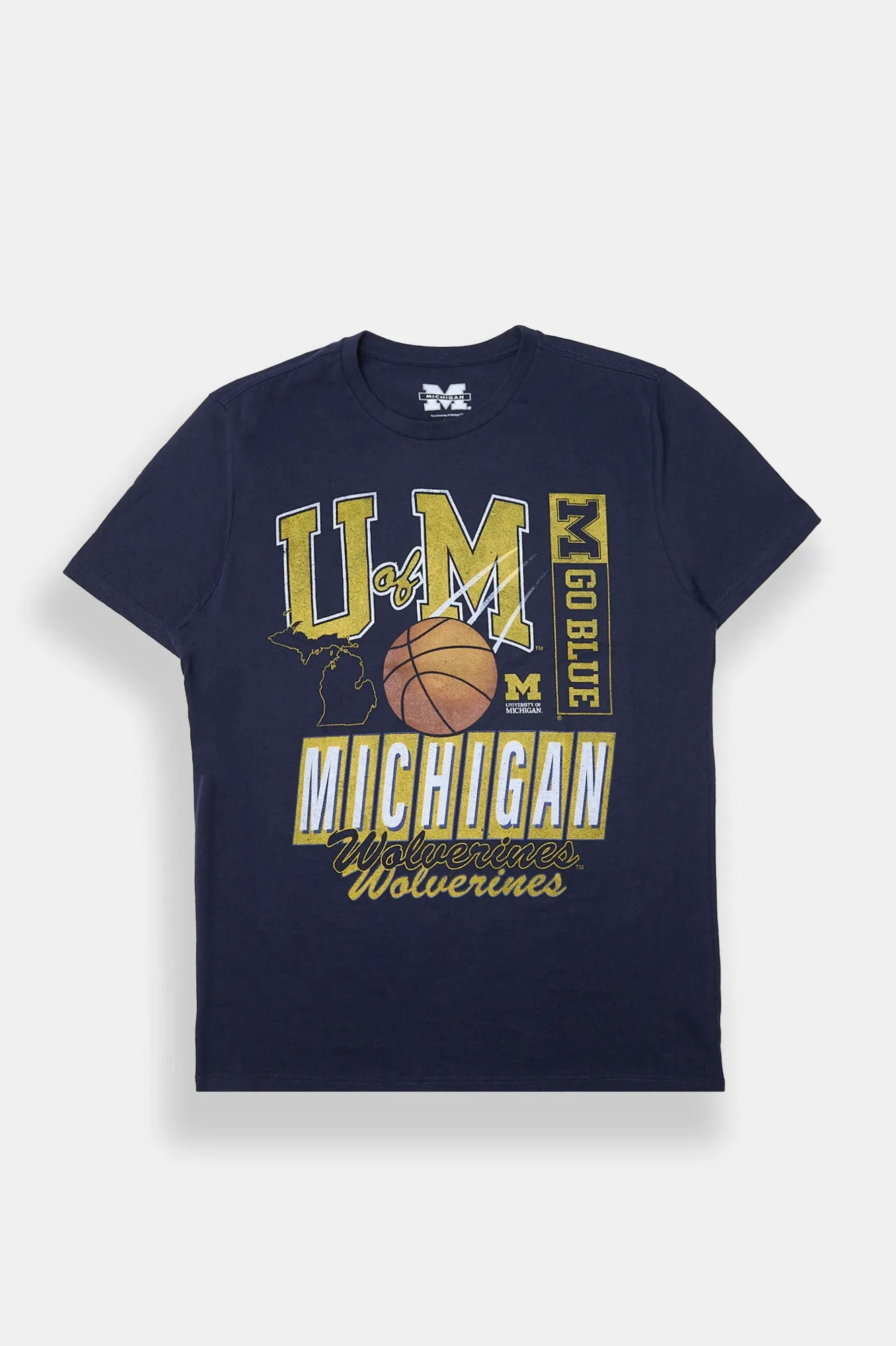 Michigan Wolverines Basketball Graphic Tee sold by Bluenotes