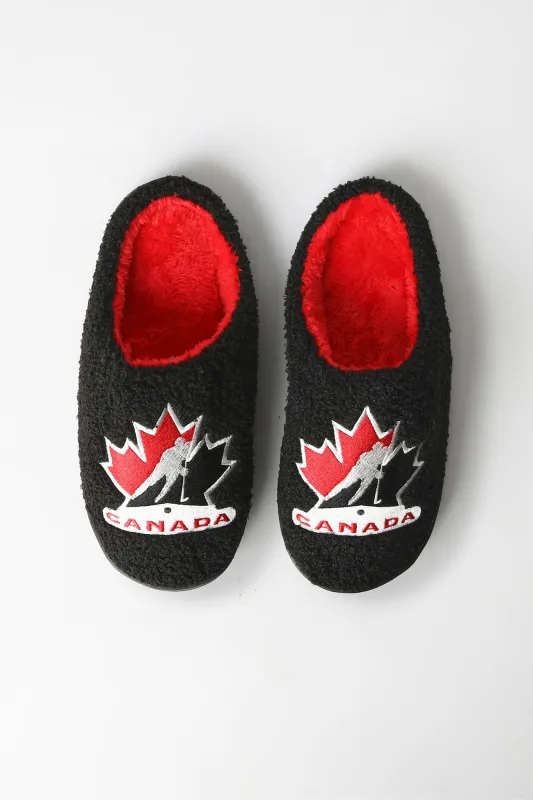 Hockey Canada Plush Slippers sold by Bluenotes