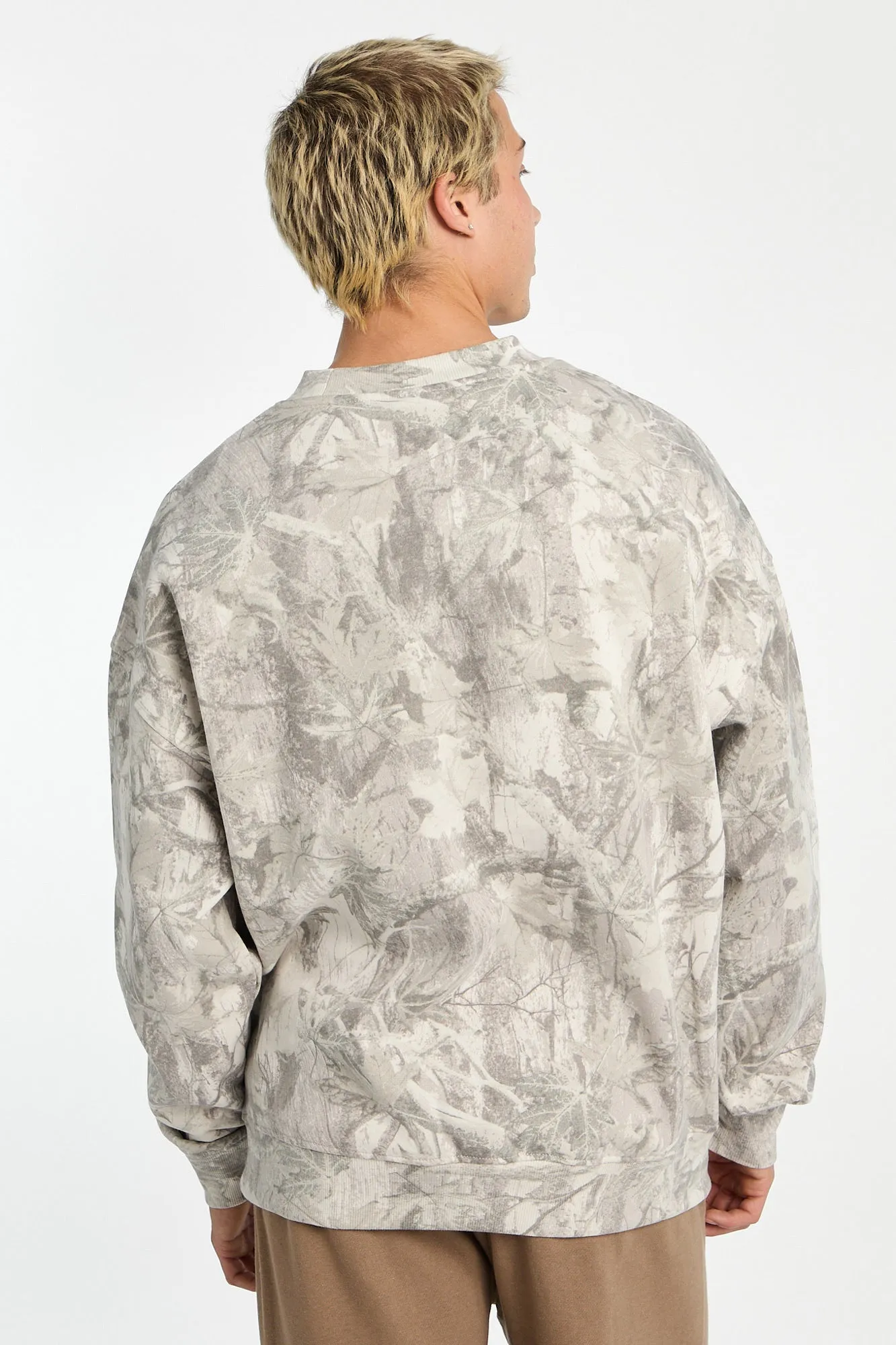 North Western Tree Camouflage Oversized Crew Neck Sweatshirt sold by Bluenotes product image thumbnail 3