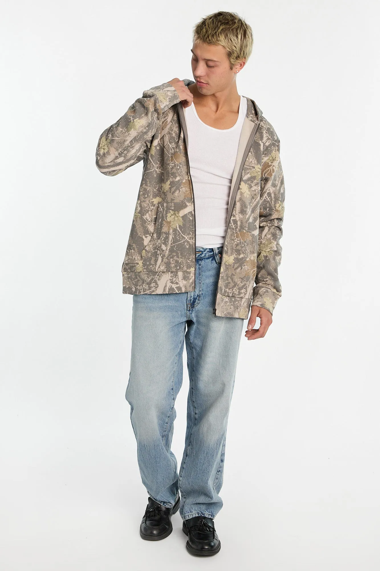 North Western Tree Camouflage Zip-Up Hoodie sold by Bluenotes product image thumbnail 4