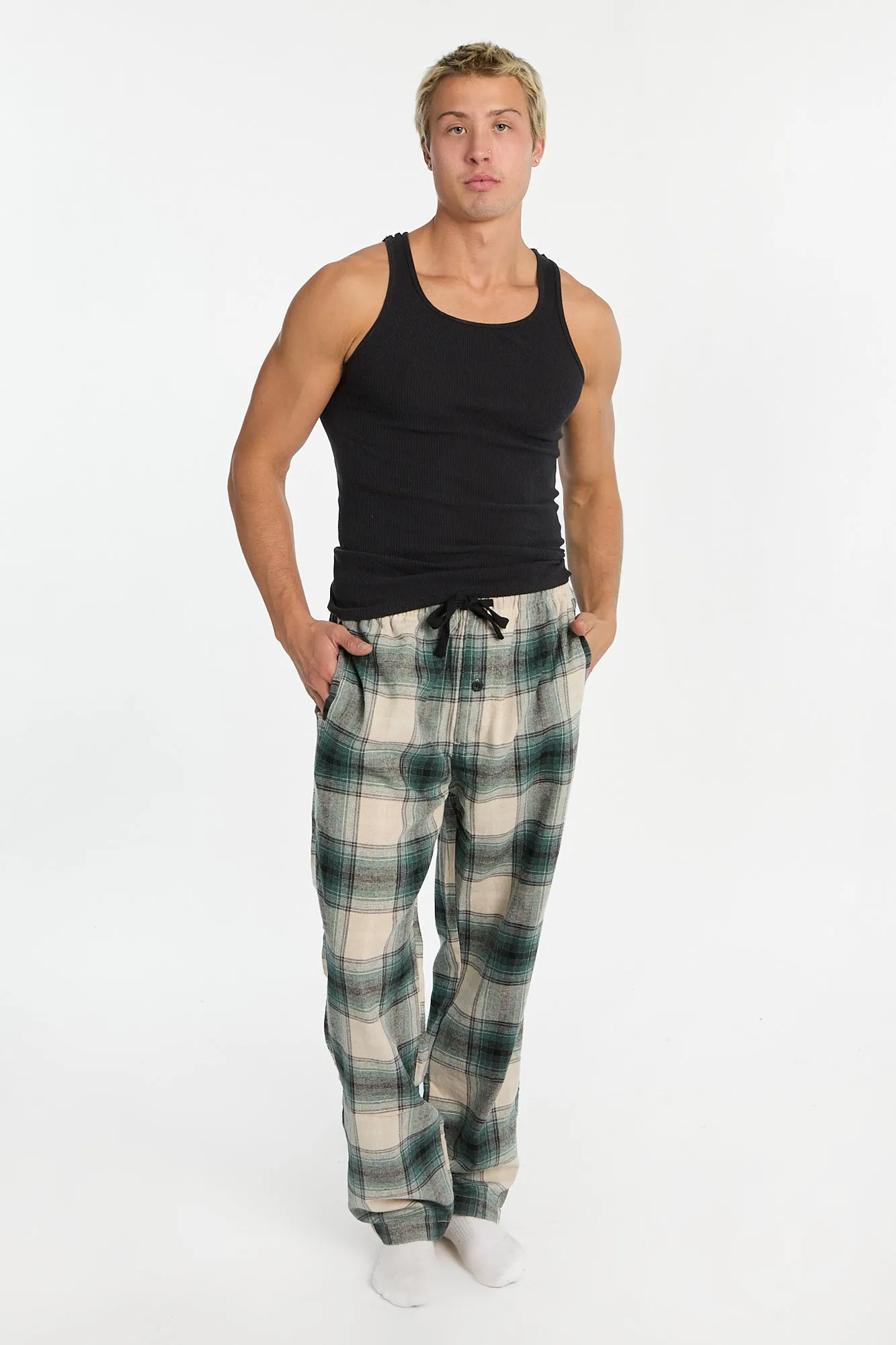 Check Plaid Classic Pajama Pants sold by Bluenotes product image thumbnail 4
