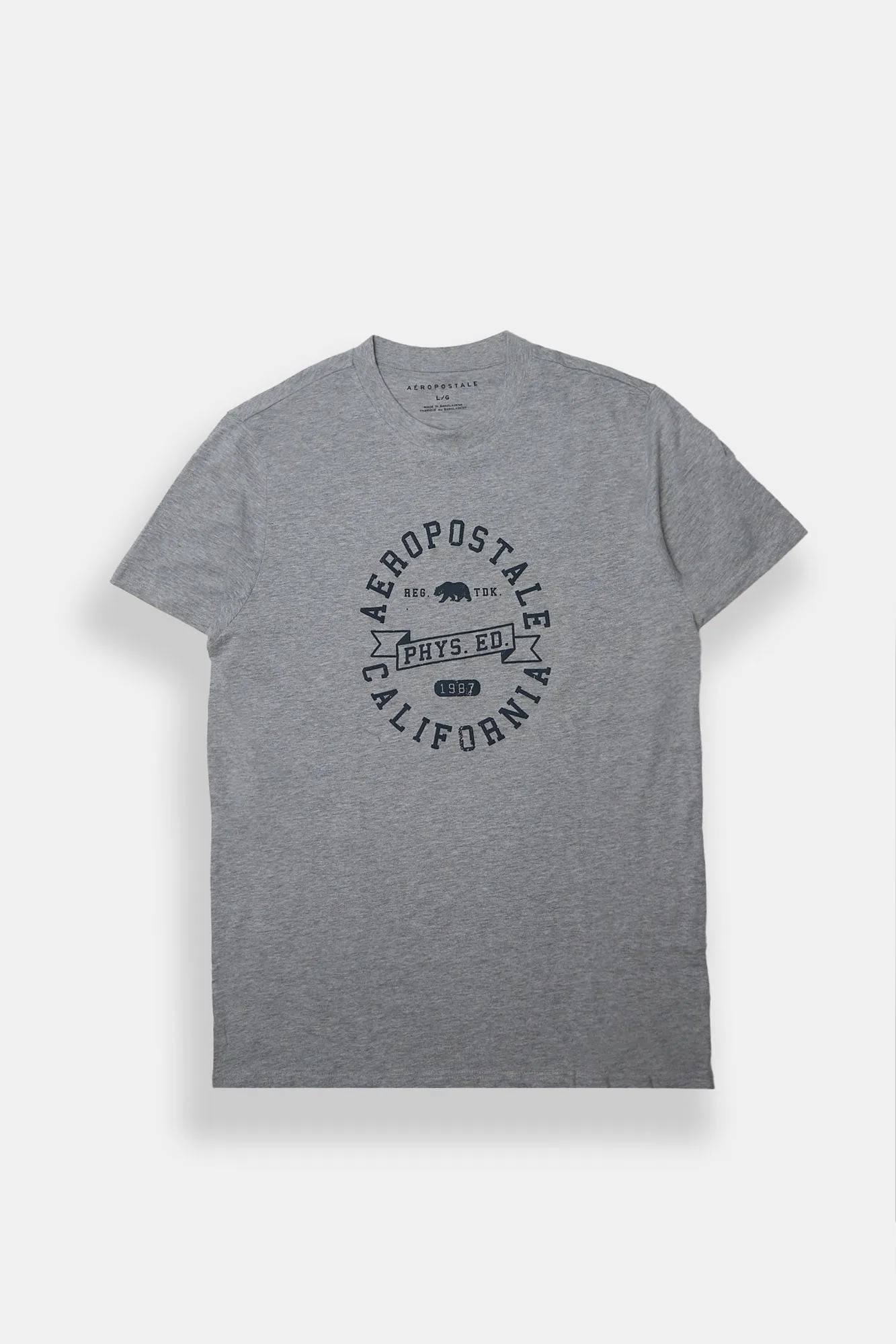 AERO Physical Education Bear Puff Print Graphic Tee sold by Bluenotes