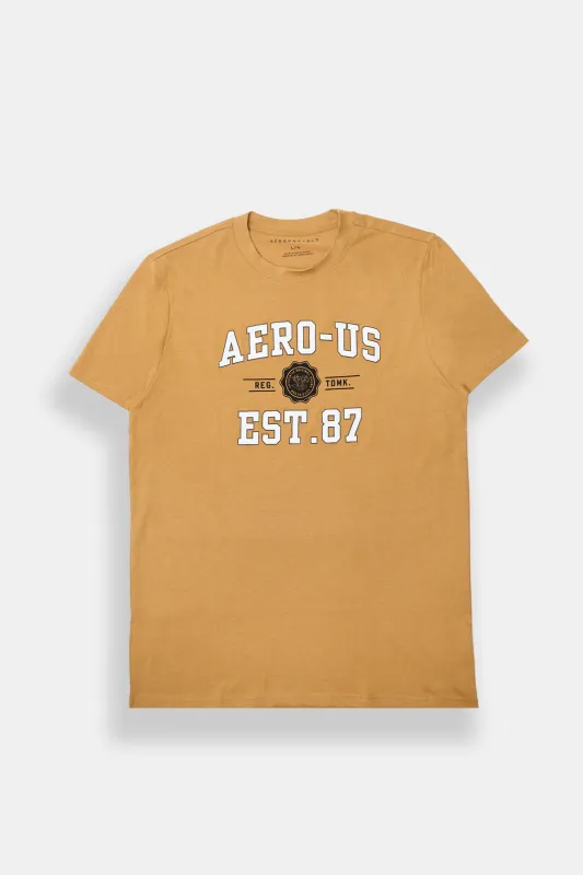 AERO US Est. 87 HD Flocked Graphic Tee sold by Bluenotes