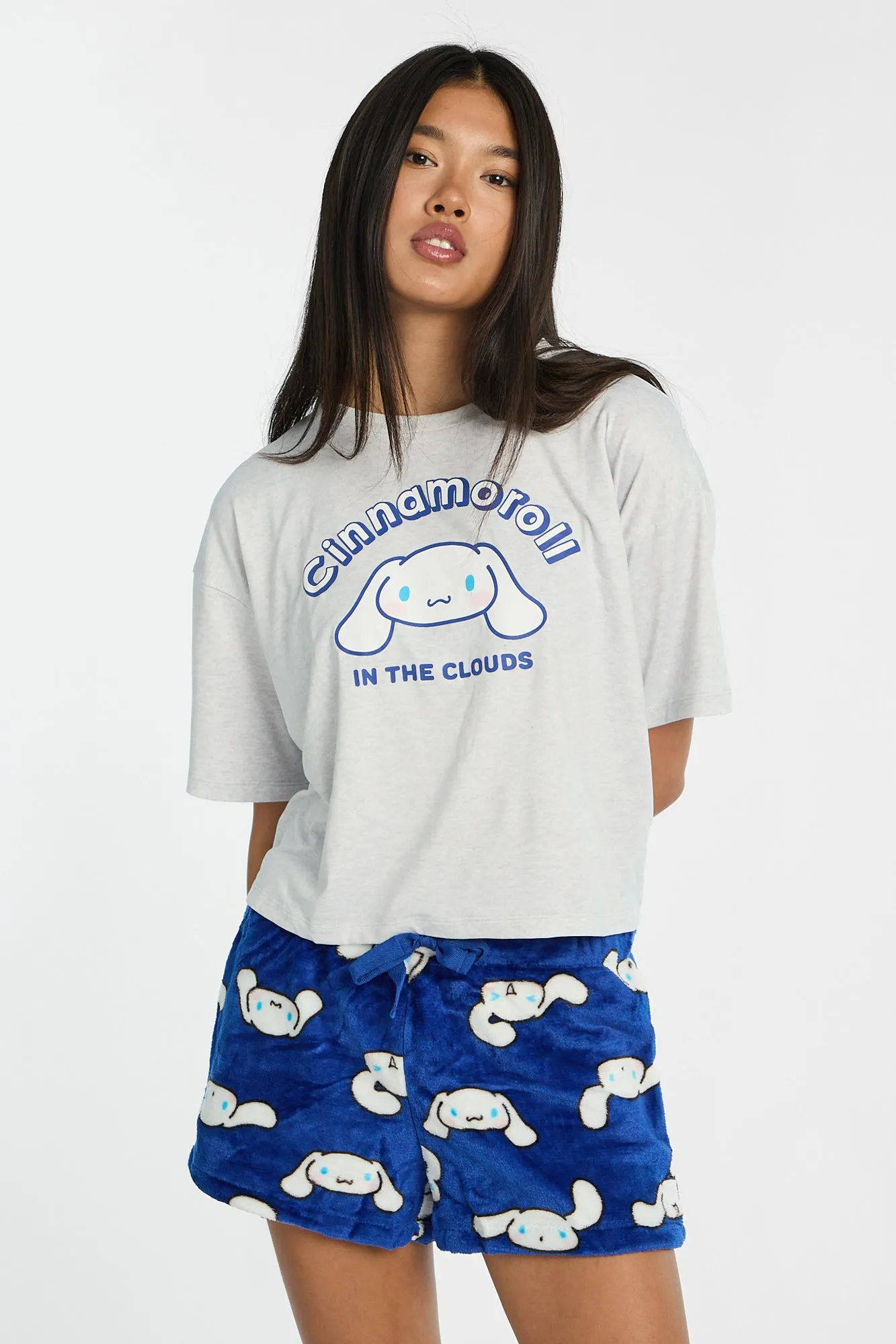 Cinnamoroll Pajama Tee & Plush Shorts 2-Piece Set sold by Bluenotes product image thumbnail 2